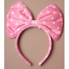 Large Bow Alice Band (pink)